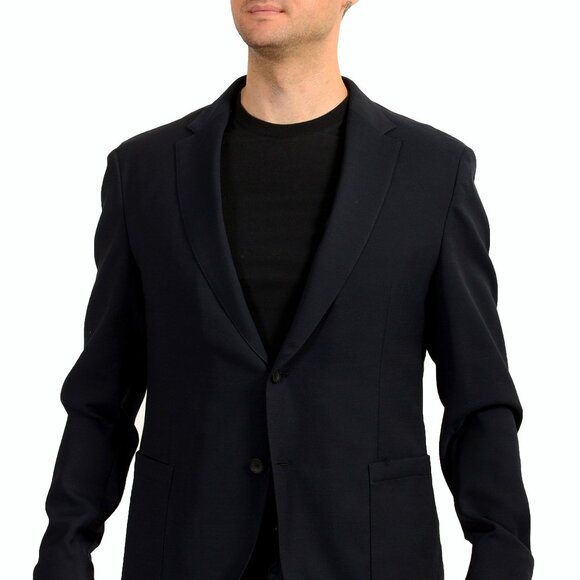 Hugo Boss Men's "Hartlay" Slim Fit 100% Wool Two Button Blazer US 42R IT 52R - Picture 1 of 6